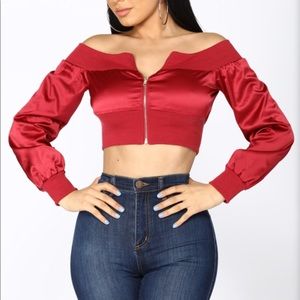 Off the shoulder jacket
